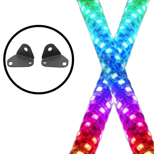 Combo de Antenas LED + Bases para Can-Am