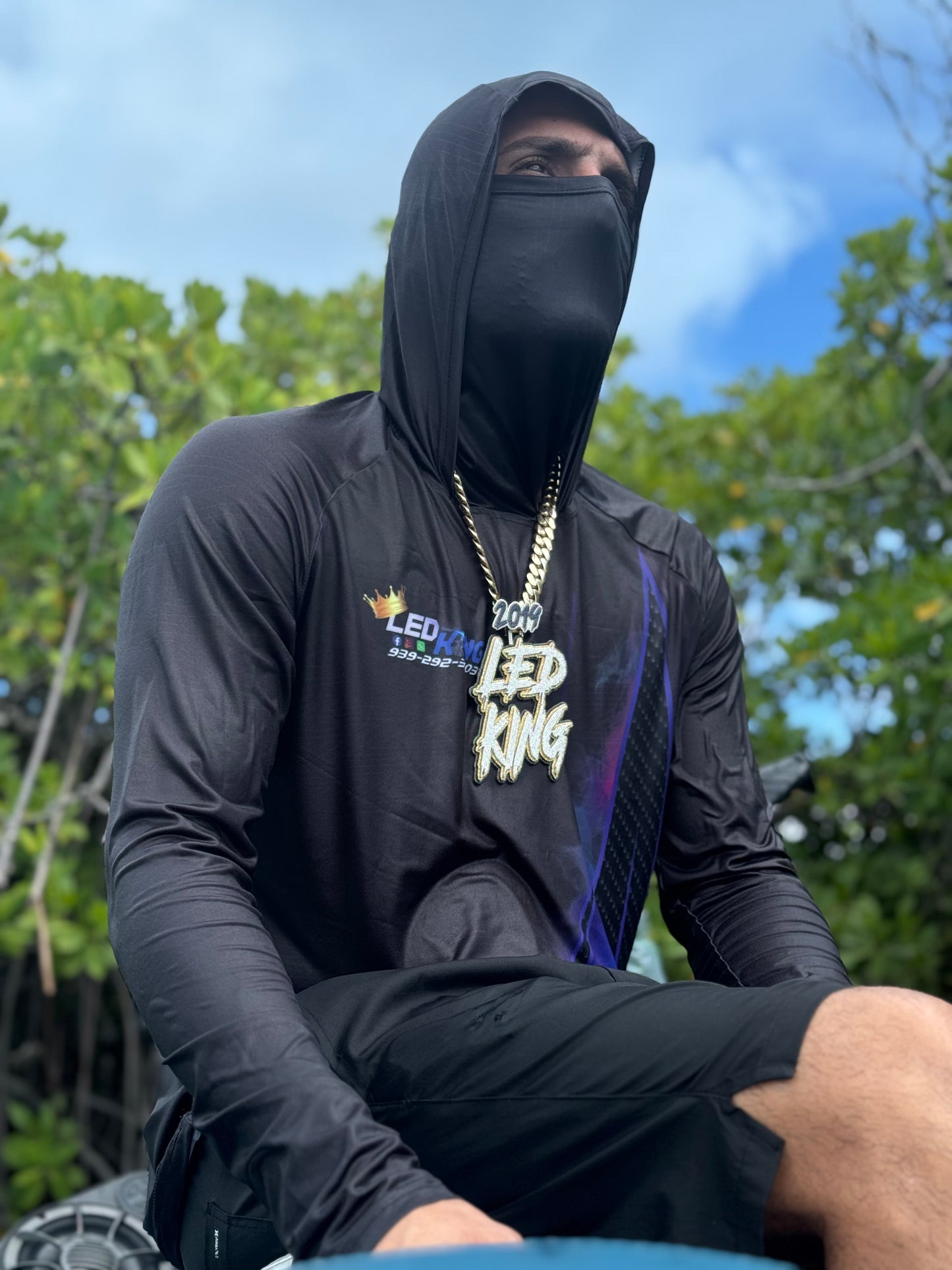 RashGuard con FaceMask Hombre