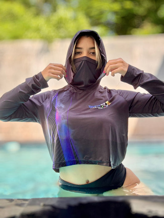 Crop Top con FaceMask Mujer