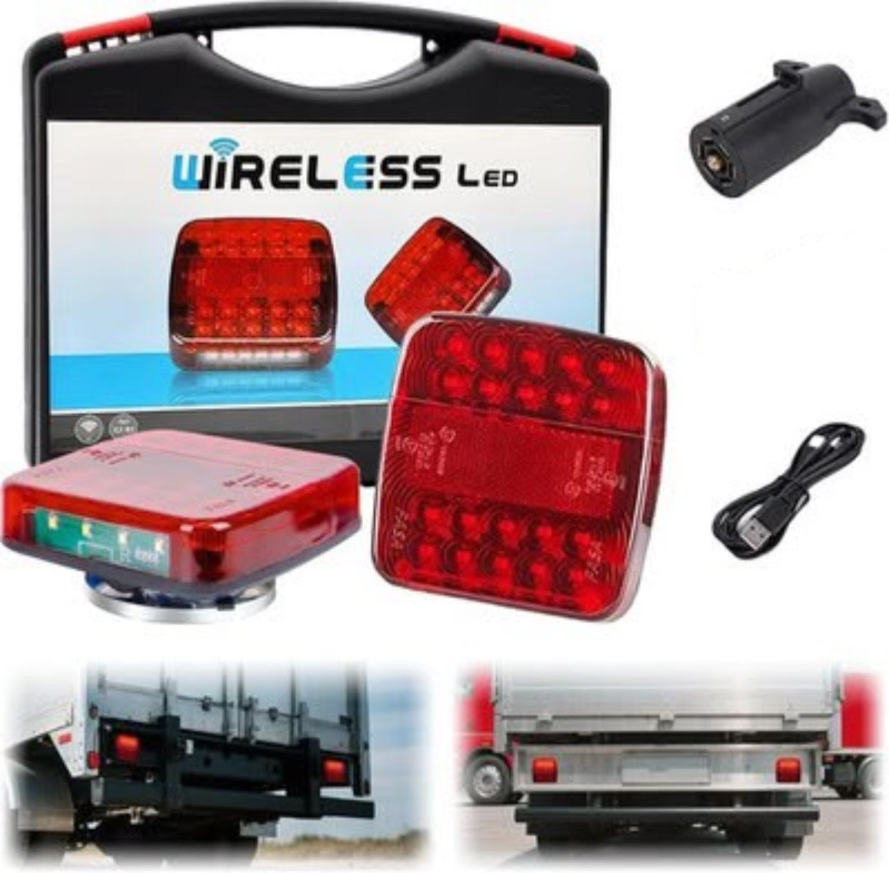 Focos wireless para carretón con iman